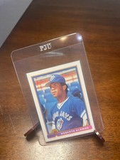 Roberto Alomar 1991 Bowman Baseball Card #9 Blue Jays + 2 FREE Mystery Cards