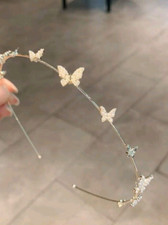BEAUTIFUL WOMEN BUTTERFLY GOLD COLOR HAIRBAND