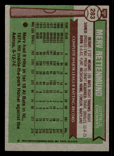 1976 Topps singles #'s 1-329 *Free Shipping* build your own lot - Picture 273 of 323