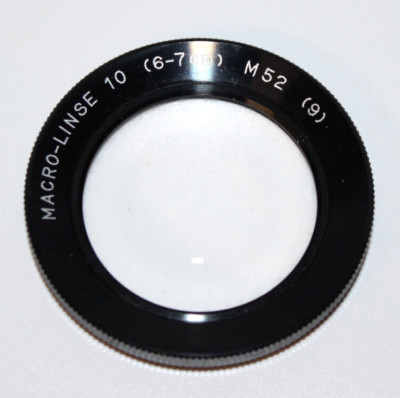 Hama Macro Linse M52 (9) 52mm +10 Dioptrien 6-7cm Close up Kamera Zubehör (L842)