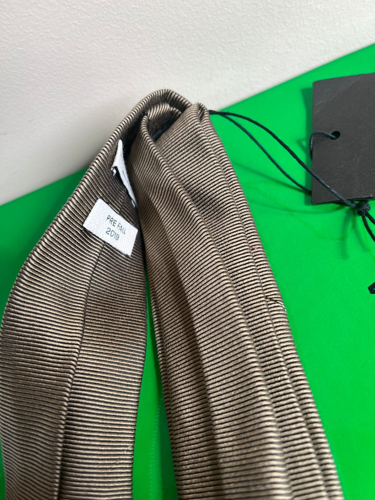 Bottega Veneta , Silk Tie in Camel, BNWT OS image 2