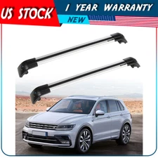 Roof Rack Luggage Aluminum Rail Cross Bar For VW Tiguan 2010-2016 Volkswagen