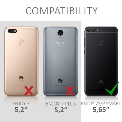 Coque Souple Transparente Pour Huawei P Smart - Impression Fleur, Gel Silicone, Marque Novago, Neuve