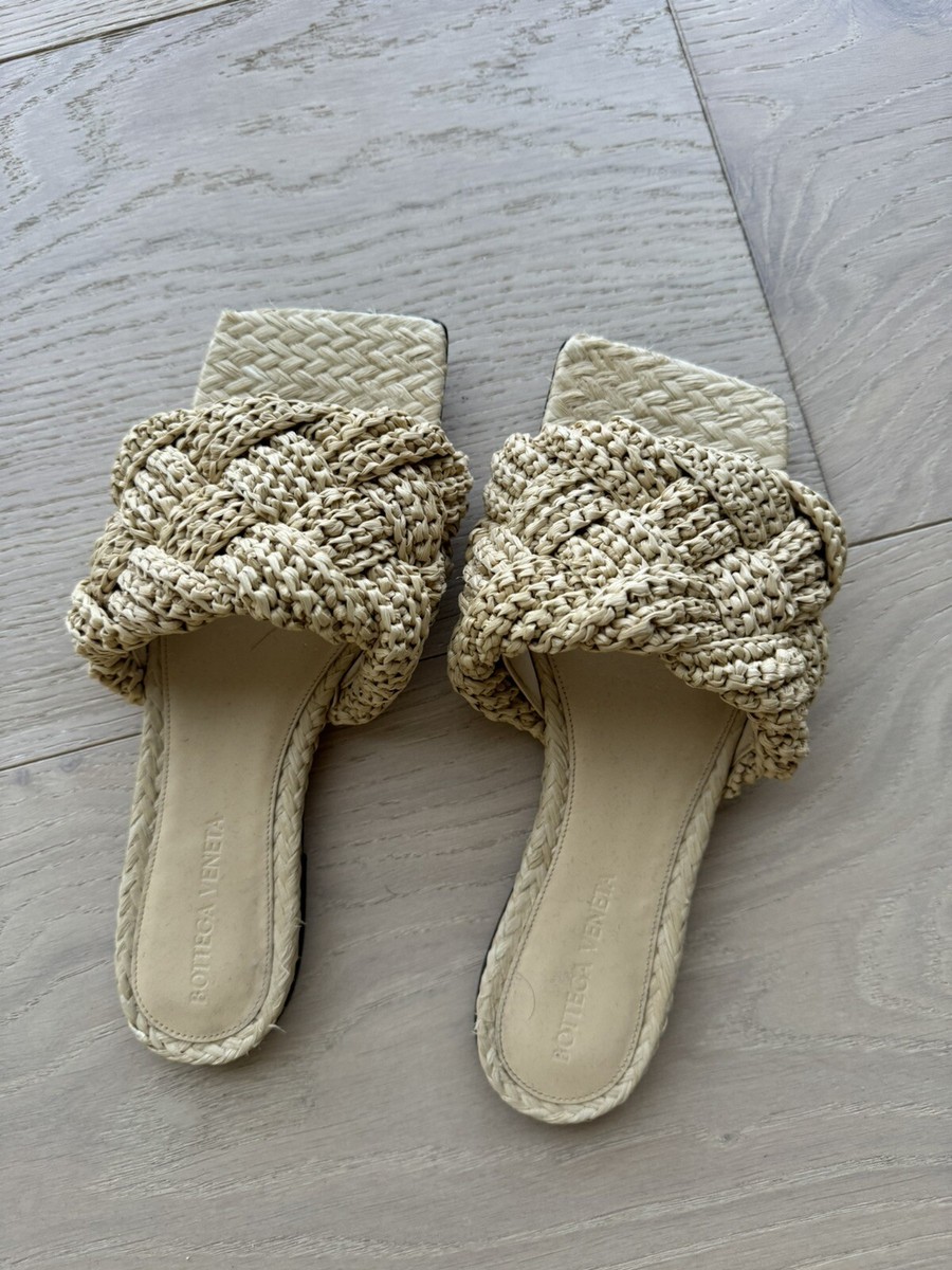 サンダル・ミュール BOTTEGA VENETA LIDO RAFFIA SLIDE SANDALS s-l1200.jpg