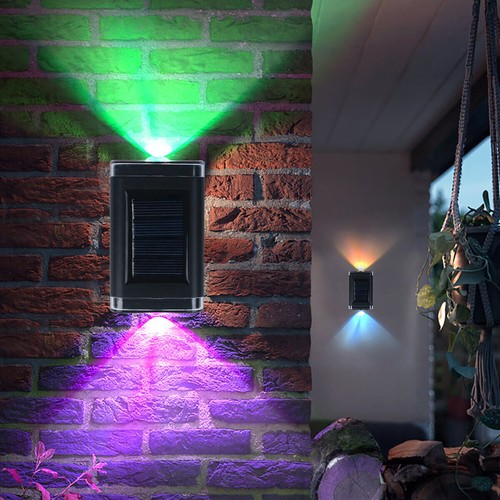 1-8X LED Solar Fence Lights Outdoor Dusk to Dawn Wall Steps Garden Pathway Lamp - Picture 25 of 57