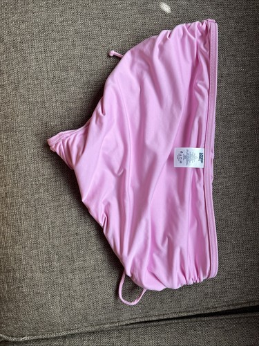 Lands’ End Large Pink Retro high waisted bikini bottom Adjustable Side - Picture 8 of 14