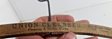 clothes hanger advertising Union Cleaners webster Nebr. vintage