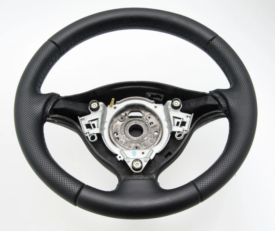 Volante de cuero volante VW Golf IV 4 1997-2006 año NUEVO FUNDA DE CUERO nuevo revestimiento - Imagen 2 de 4