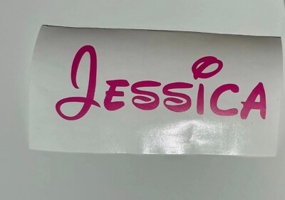Personalisierter Vinyl Namensaufkleber Aufkleber für Trinkflaschen, Boxen, Becher etc.