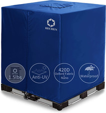 Zipper IBC Tote Cover,420D Heavy Duty Nano Materials Fit 275 Gallon Water Tank