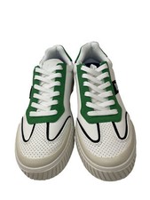 DKNY Men Shoes Size 8 Side Logo Perforated Two Tone Branded Sole Racer Toe