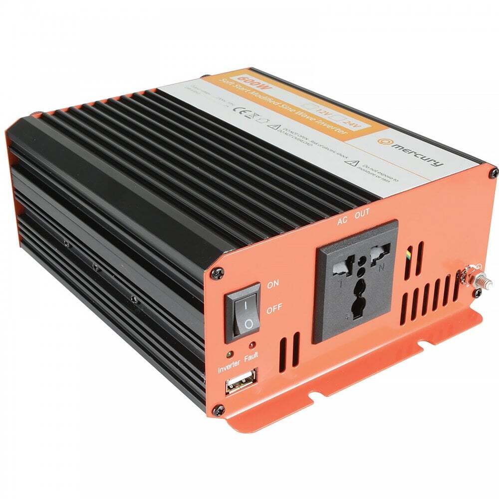 12Vdc 600W Modified Sine Wave Inverter Soft Start 230V AC