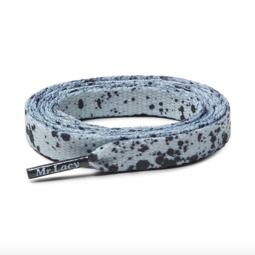 Laces Mr Lacy Printies Flat Printed Shoelaces Cement Grey Black High-Quality - 第 3/6 張圖片