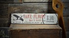 Custom Aviation Take Flight Beer Sign -Rustic Hand Made Vintage Wood