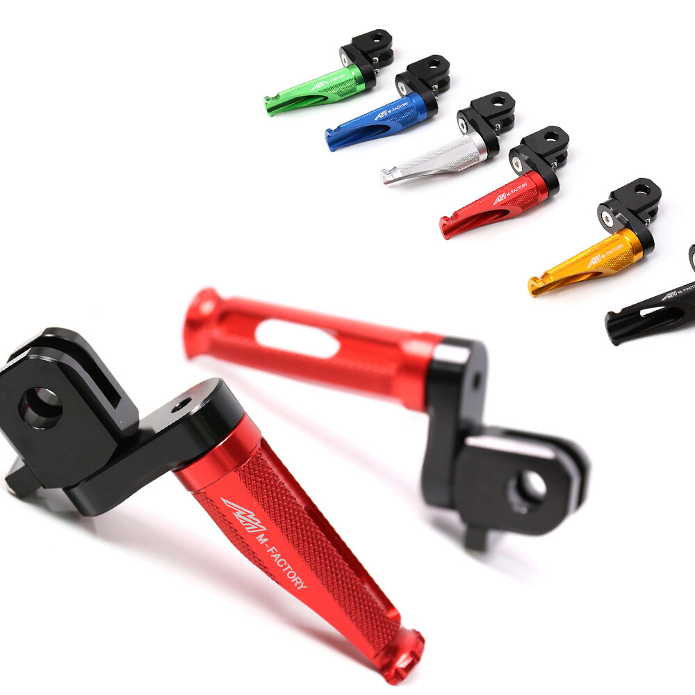 Red MFP 25mm Lower Rider Foot Pegs For Kawasaki ZX-12R Ninja 00-06