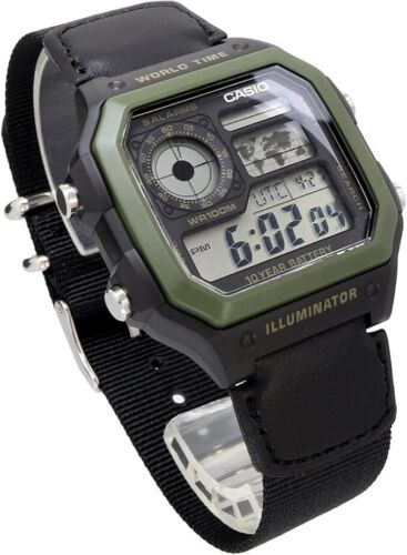 Casio AE-1200WH Serie Herren Weltzeit Quarz Digital Schwarz Klassiker aus Japan🔥 - Bild 18 von 30