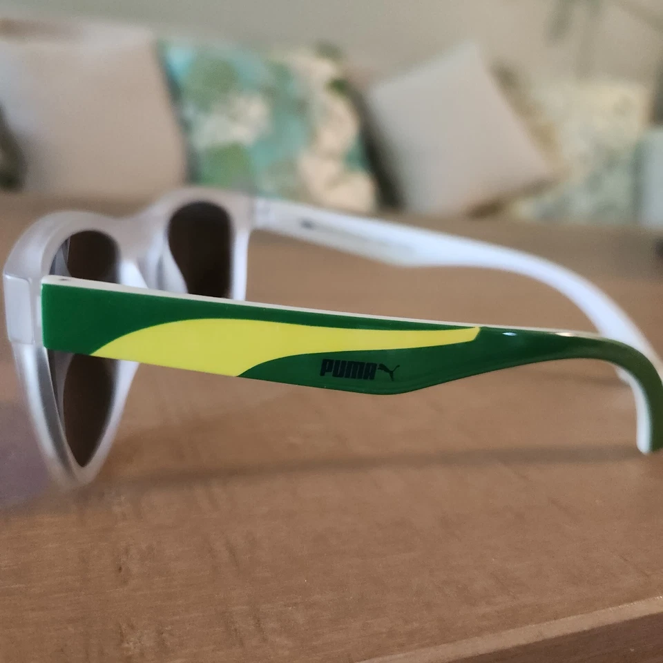 Gafas de sol Puma Go Team PU0012S 005 azules lentes cuadradas borde completo Foto 2 de 4