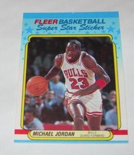 1988 FLEER MICHAEL JORDAN SUPERSTAR STICKER 07/11 NEAR MINT