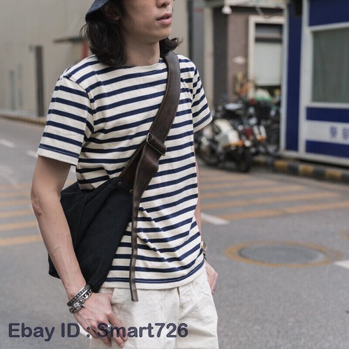 Bronson French Marine Sailor's Short Sleeve T-Shirts Mens Breton Striped Shirts - Picture 10 of 28