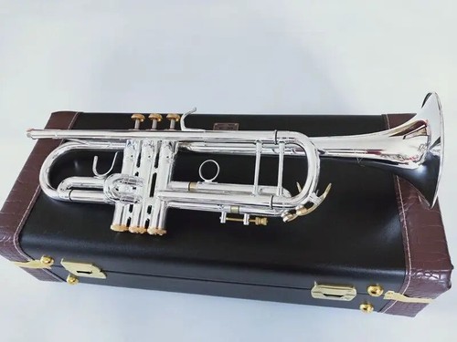 Trumpet Best quality LT197S-99 Trumpet Bflat Silver Plated Professional Trumpet - Picture 2 of 13
