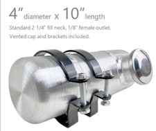 Fuel Tank 0.48 Gallon 4x10end Fill Aluminum Spun 18 Npt Gas Tank Cell For Bike Fuel Tank 0.48 Gallon 4x10end Fill Aluminum Spun 18 Npt Gas Tank Cell For Bike