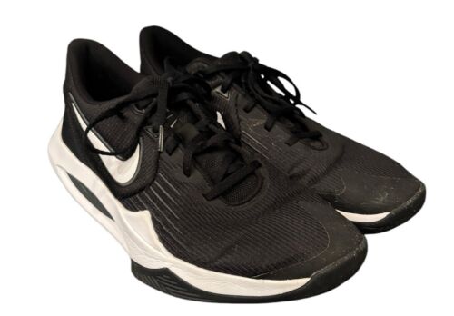 Men’s Nike Precision 5 Low Top Black & White Basketball Sneakers- Men’s Size 14