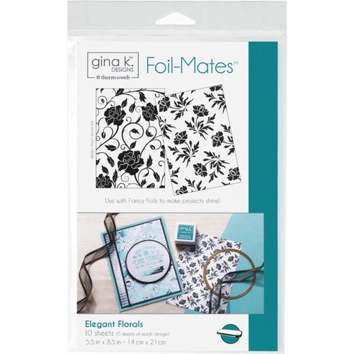 THERMOWEB GINA K DESIGNS FOIL-MATES 12/PKG-ASSORTED DESIGNS & SENTIMENTS NEW! - Picture 12 of 12