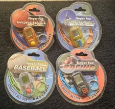 EXCALIBUR FINGER FUN vintage handheld electronic game lot LCD Baseball & more