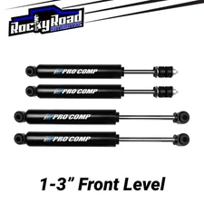 Pro Comp 1-3” FRONT LEVEL Shocks (4) for 1999-2010 Silverado Sierra 2500 3500 HD
