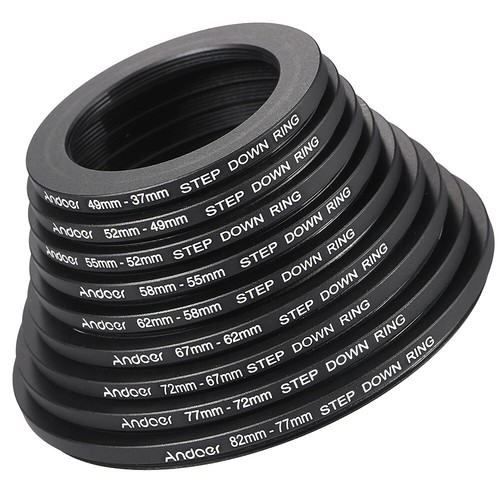 18Pcs Andoer Metal Lens Filter Stepping Step-up/ Step-down Adapter Ring Kit B9Z4 - Picture 6 of 9
