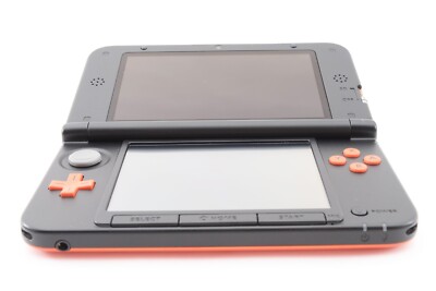 Nintendo 3DS XL LL Console Orange Black Limited w/Adapter SD