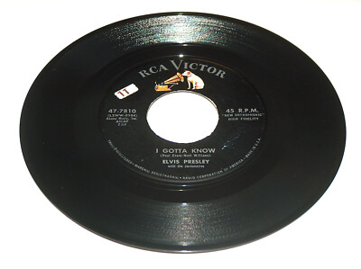 45 RPM Elvis Presley Gotta Know Are You Lonesome Tonight RCA Victor 47 ...