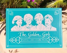 NEW The Golden Girls Playing Cards Double Pack USAopoly Gin Rummy SEALED