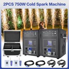 2PCS 750W Cold Spark Machine Firework Machine DMX Wedding Stage Effect Machine