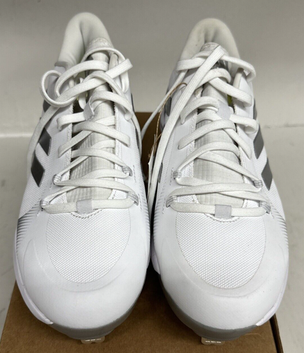 Adidas Pure Hustle 2 Women’s Softball Cleats Size 8.5, White/Silver - Picture 4 of 11
