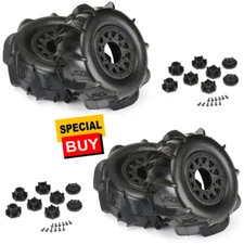 Pro-Line 1/10 Dumont F/R 2.2"/3.0" Tires w/12mm Black Raid Wheels (4)