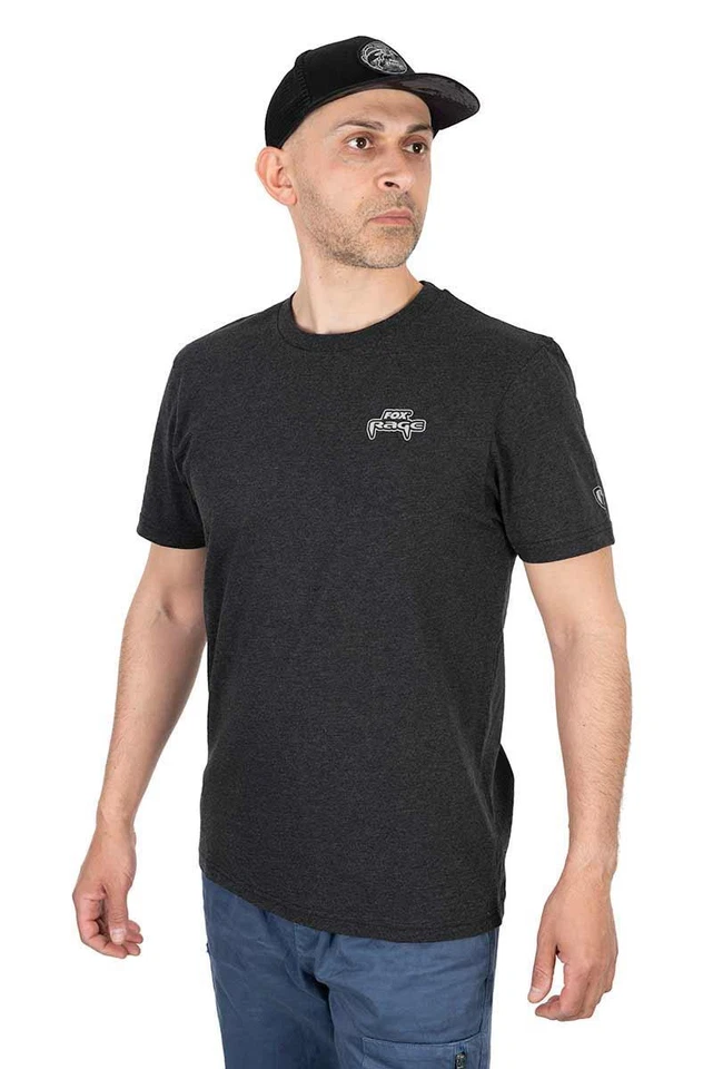 Camiseta Fox Rage Voyager cinza escuro/roupas de pesca - Imagem 3 de 4