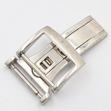 Coach Genuine Clasp D-Buckle Men's Watch Band Bracelet Parts Silver Color 17mm