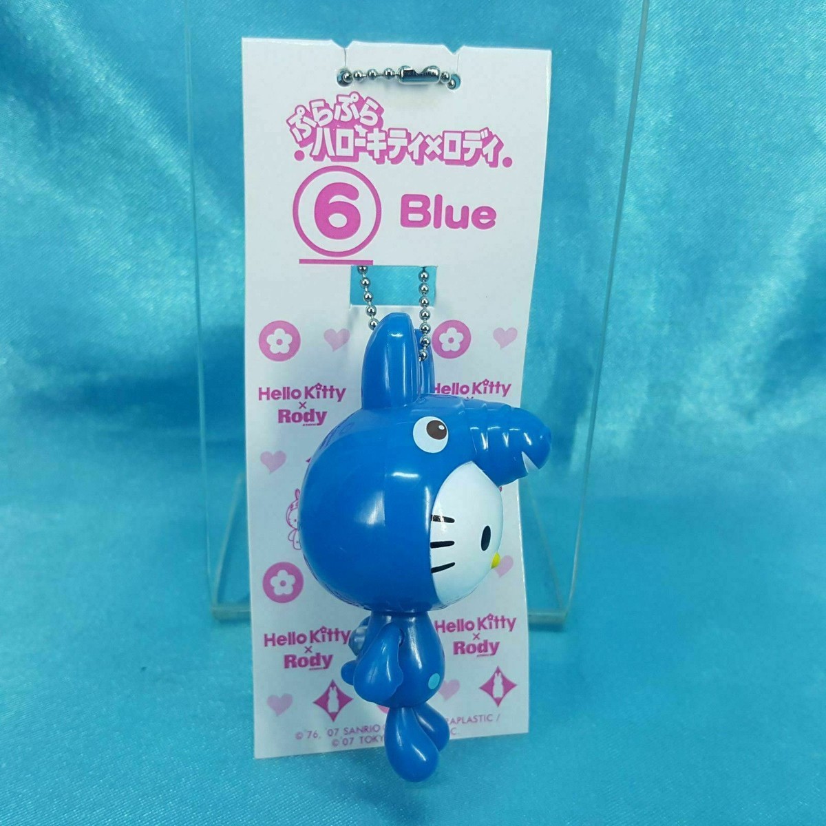 Meiji Sanrio Hello Kitty X Rody Mini Figure Keychain Blue | eBay