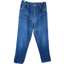 P.S. Gitano Vintage 80s Women's Size 16 Short High Rise Blue Denim Tapered Jeans