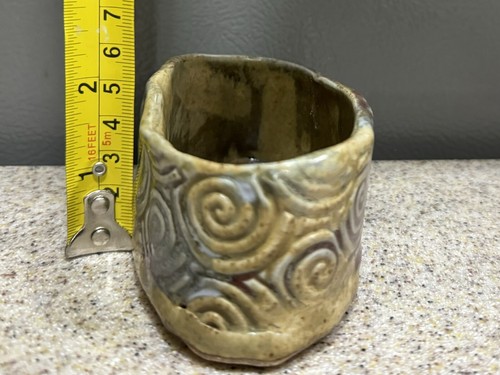 Vintage Buie Pottery Gocciolatoio Smalto Porta Spugna Fioriera Trinket Piatto Gatlinburg TN EUC - Foto 2 di 7