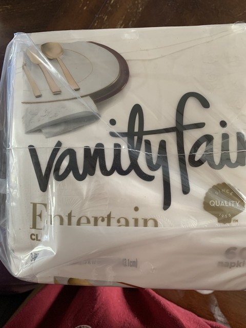 Vanity Fair Entertain Classic White Paper Napkins 60 Napkins Per Pack One Pack For Sale Online