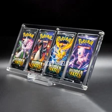 AcryShield Acrylic Quadruple Booster Pack Display Case Protector