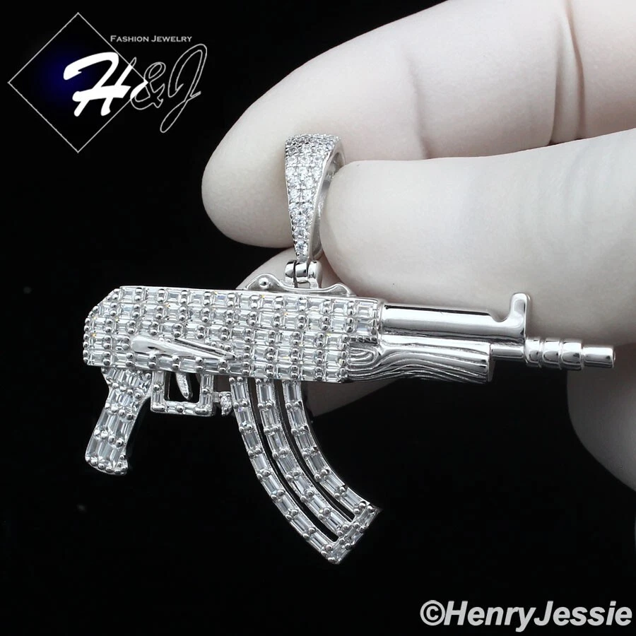 Ak 47 sale pendant silver