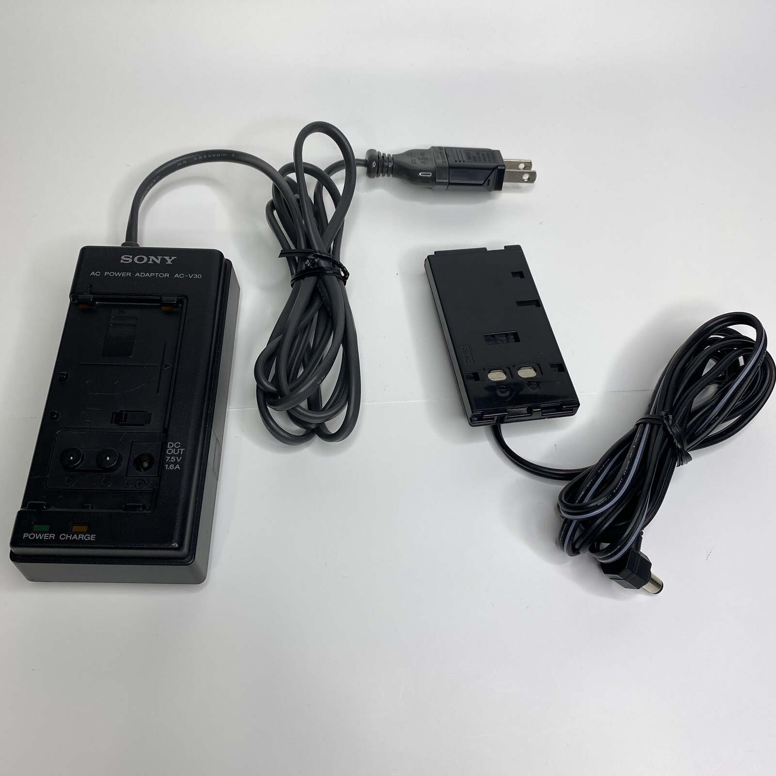 Genuine OEM Sony ACV30 Battery Charger & DK80 Power Adapter Camcorder