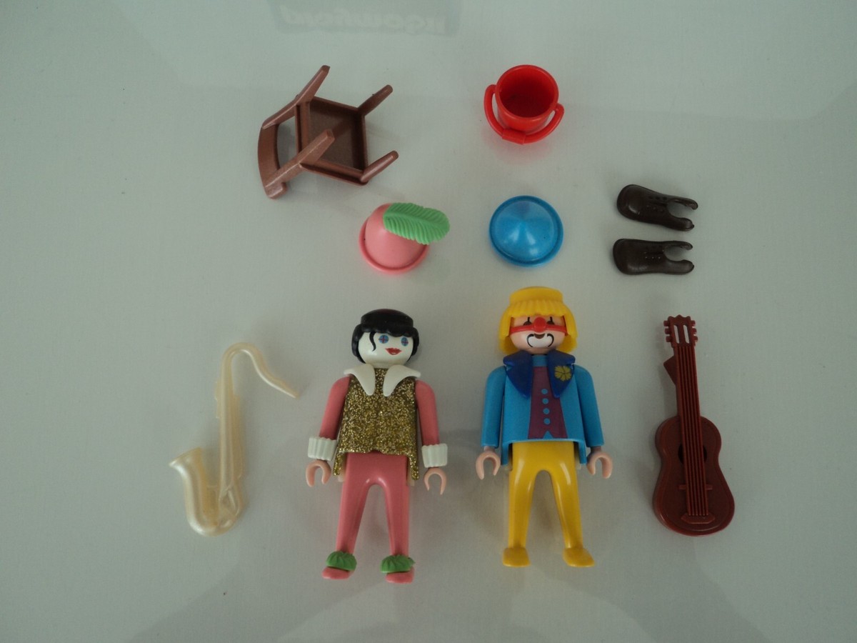 PLAYMOBIL NEUF 3392 Cirque vintage 2 clowns musiciens 1991 en boîte