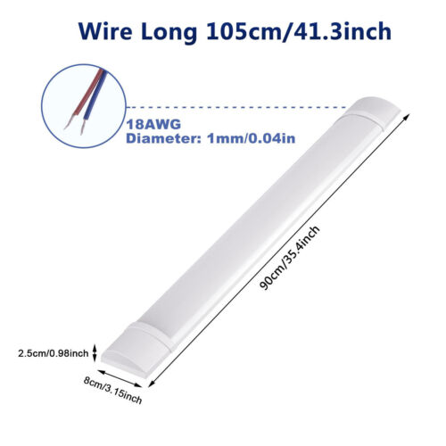 1x-20x 60/120cm/150cm LED Leuchtstoffröhre Tube Komplett Lichtleiste Röhrenlampe - Bild 28 von 36
