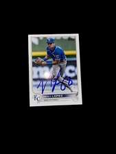 NICKY LOPEZ KANSAS CITY ROYALS SIGNED 2022 TOPPS BASE SET RARE
