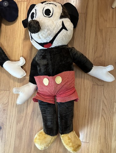 Vintage Disney Mickey Mouse & Minnie Mouse Dolls California Stuffed Toys Antique - Picture 17 of 20