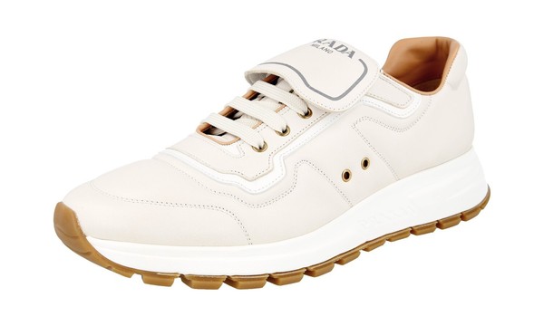 Prada Nappa Leder Prax01 Sneaker - Beige Weiss - Neu - 9 43-image